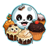 Cupcake Panda Kawaii