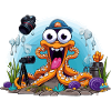 Tauchender Foto-Oktopus