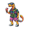 Dinosaurier brontosaurus Comic Sommer