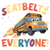 Space School Bus Rocket Flight