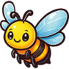 Sunny Bee Cartoon Mascot
