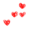 Herz-Tic-Tac-Toe-Skizze