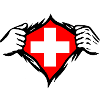 Schweiz Fahne Flagge lustig