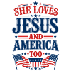 She loves Jesus and America
