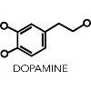 Dopaminmolekül-Minimalistisches Wissenschaftsdesign