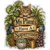Mes plantes ont un chat superviseur