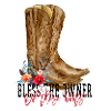 Blumenfarbene Aquarell-Cowboy-Stiefel