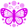 Pink Butterfly Flower Dream
