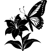 Butterfly on Lily