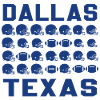 Dallas Texas Football Helmets Pattern