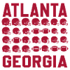Atlanta Georgia's Gridiron Silhouettes