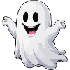 Cheerful Cartoon Ghost