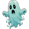 Blauer Schreckgeist Illustration