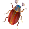 Bunter Maikäfer Retro Stil  