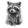 Grumpy Raccoon
