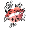 Aquarell Lippenkuss mit Skript