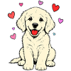 Golden_Retriever_Welpen_sitzend_Herz_beige