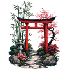 Japanischer Gartenpfad