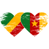 Kongo_Kamerun_Flagge_Herz_used