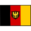 Drapeau de l’aigle NoirRedGold Shield