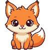 Illustration de Kawaii du Renard Câlin