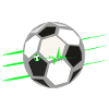 Pulsierender Fußball Herzschlag