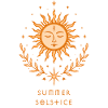 Summer Solstice Sonne – Boho Symbol