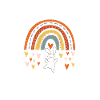 Bunny Love Rainbow Arc