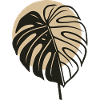 Monstera Leaf – Modern Boho Nature Motif