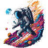 Kosmischer Astronaut