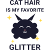 Cat Hair Glitter Fluffy Cat