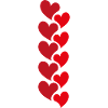 Rote Herzgirlande - Love Design