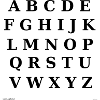 Latin Alphabet (black)