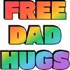 Rainbow Free Dad Hugs
