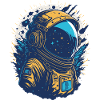 Star Astronaut in Orbit