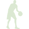 Silhouette de basket vert pastel