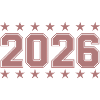 Year 2026 Retro Badge