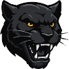 Schwarzer Panther Kopf – Kriegerblick