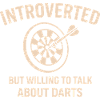 Darts Introvertiert Spruch Shirt