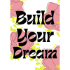 Roses Neon Typography Pattern