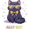 Pride Month LGBTQ - Ally Cat