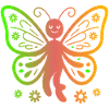 Regenbogen Schmetterling Magie