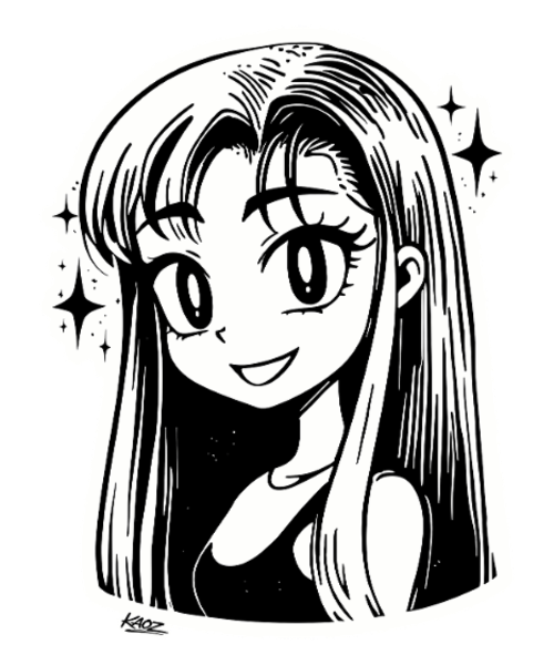 Manga-jenteportrett