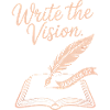 Write the Vision - Feather & Open Book