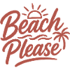 Beach Please Sunset Palm