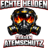 Echte Helden Tragen Atemschutz