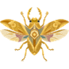 Golden Flying Insect Mystic Style