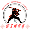 Ninja-Krieger-Emblem – Kampfsport-Design