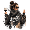 Dramatische Hoodie Nachtleben