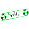 Herz Fußball PulsLinie